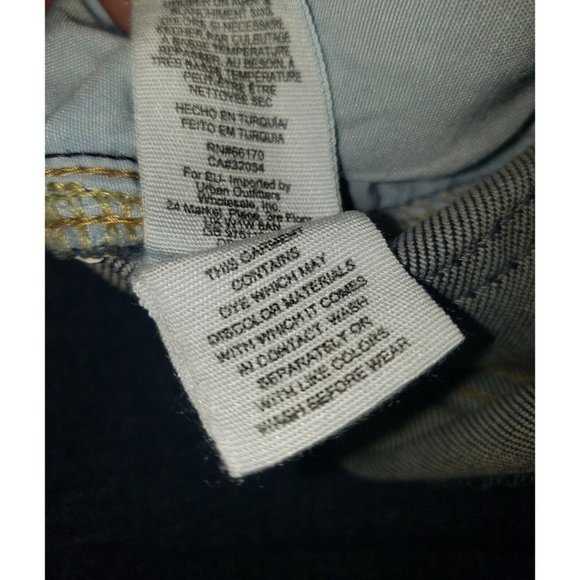 FREE PEOPLE Jeans Flare Size 27 Raw Edge Boho Hippie - Picture 5 of 6